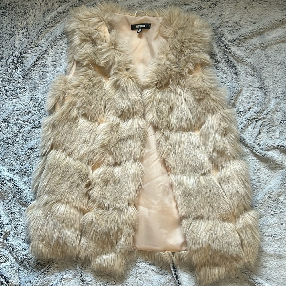 Missguided fur vest